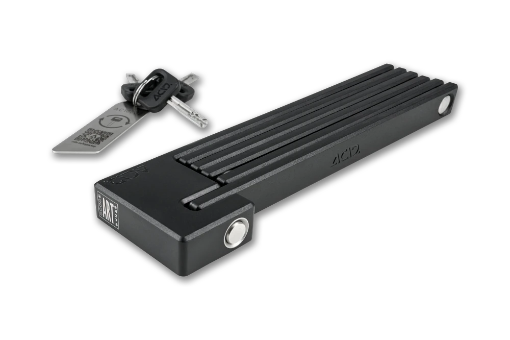 1. ANTIFURT ACID FOLDING LOCK RIGID 100 PURE BLACK
