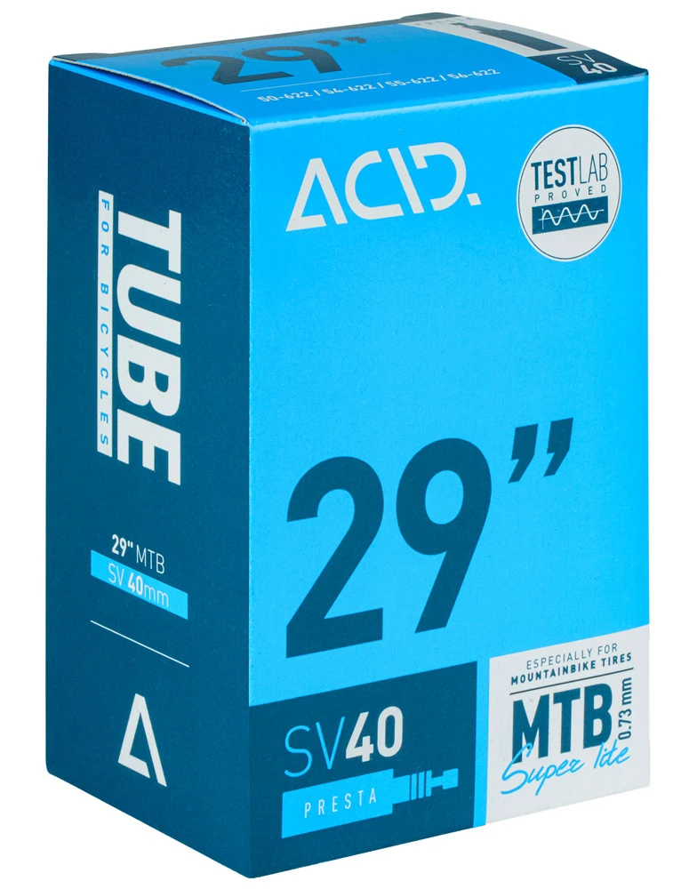 1. CAMERA CUBE ACID 29" MTB SUPER LITE SV 40MM 50/62-622