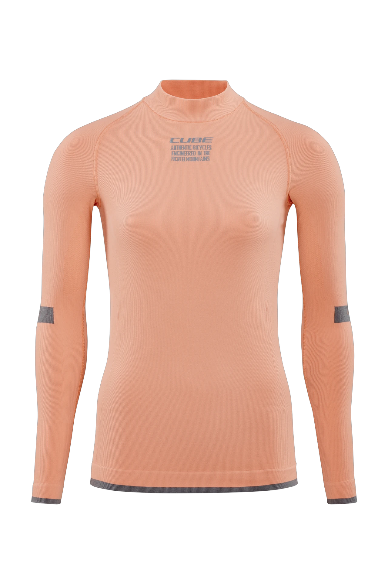 1. BLUZA DE CORP CUBE WS BASELAYER RACE BE WARM L/S CORAL M/L