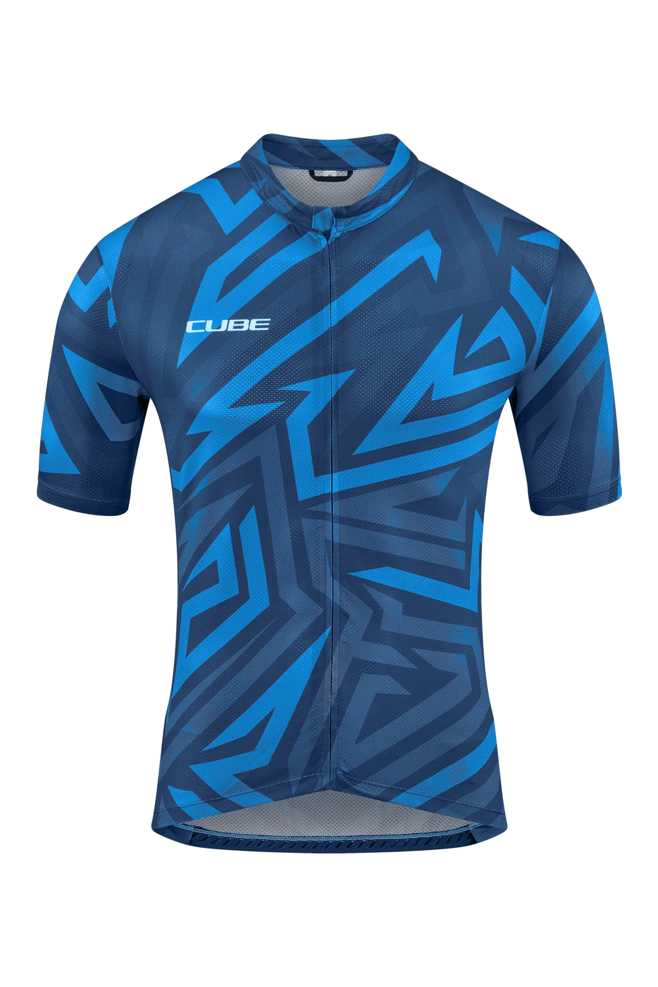 1. TRICOU CICLISM CUBE ATX JERSEY FULL ZIP CMPT S/S BLUE M