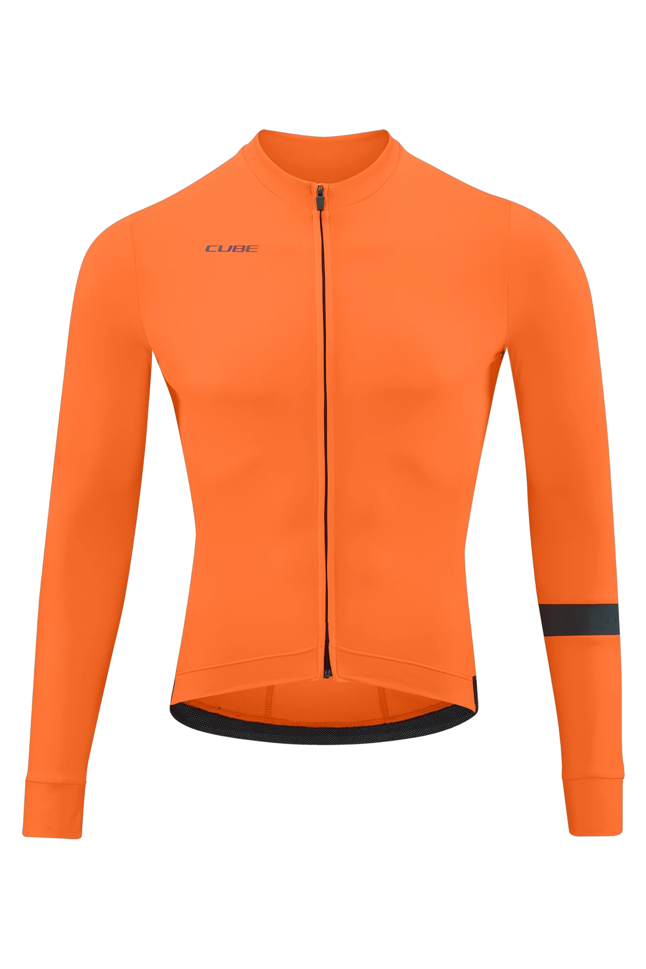 1. TRICOU CICLISM CUBE BLACKLINE JERSEY L/S ORANGE L