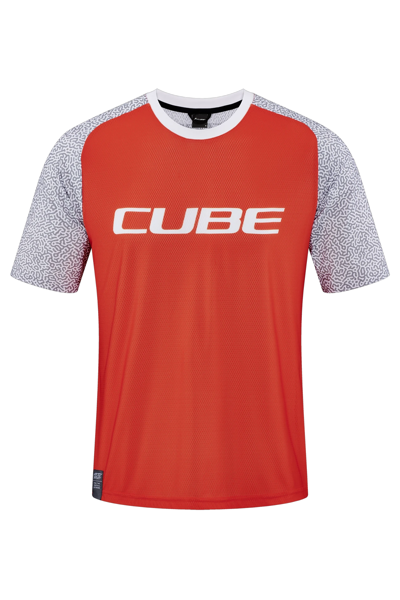 1. TRICOU CICLISM CUBE VERTEX ROUND NECK JERSEY S/S ORANGE S