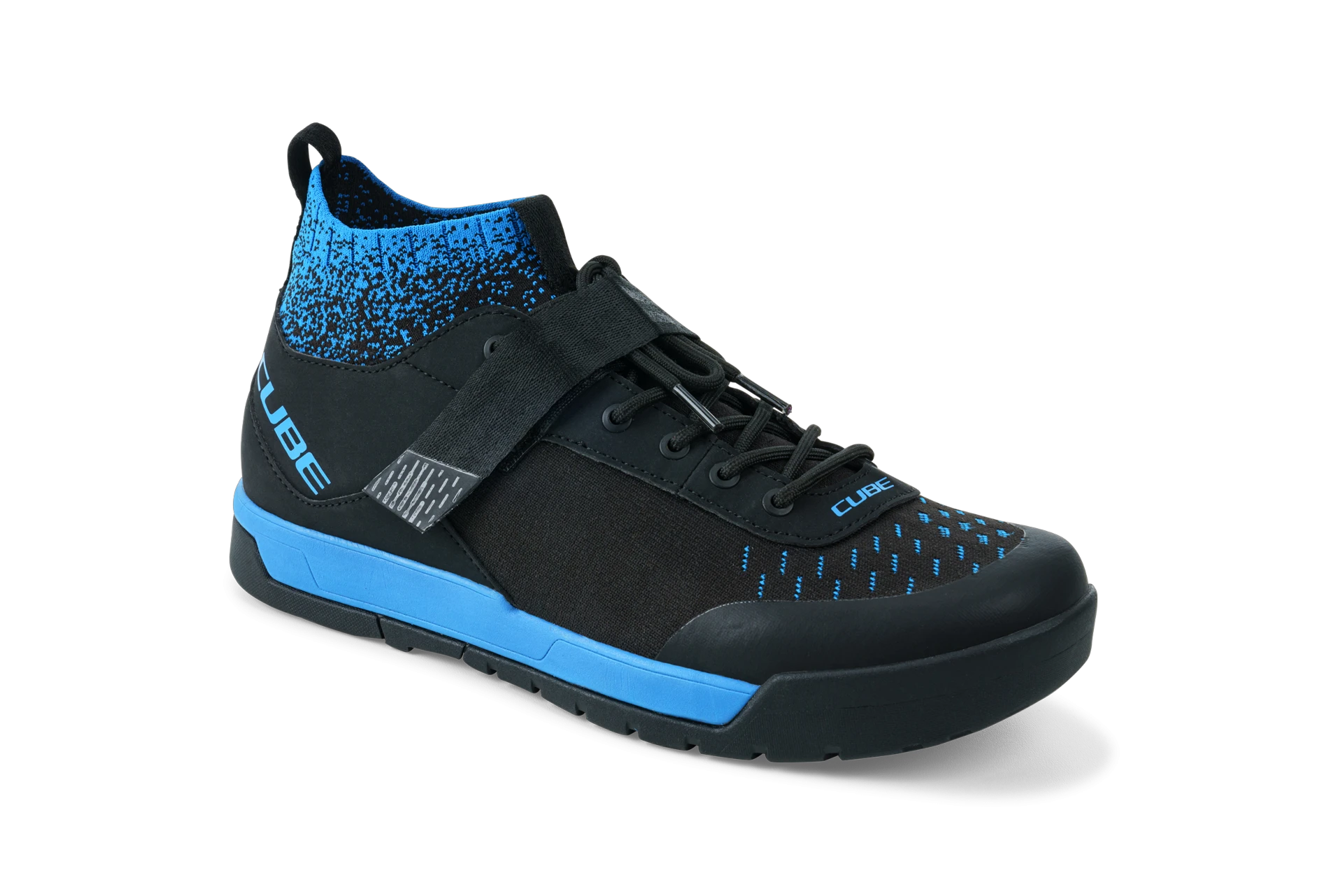 1. PANTOFI CICLISM CUBE SHOES GTY STRIX BLACK BLUE 45
