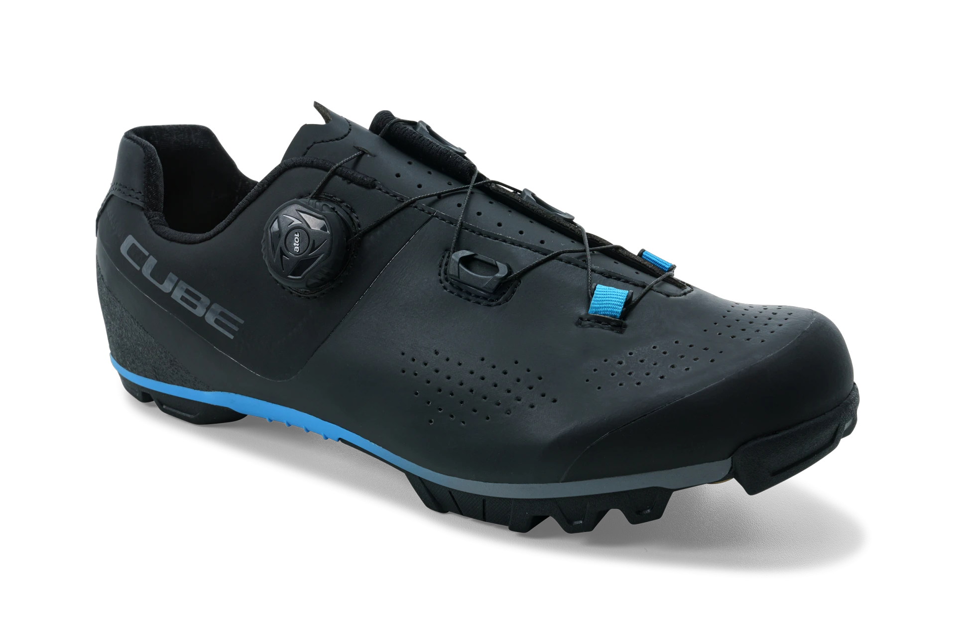 1. PANTOFI CICLISM CUBE SHOES MTB PEAK PRO BLACK BLUE 40