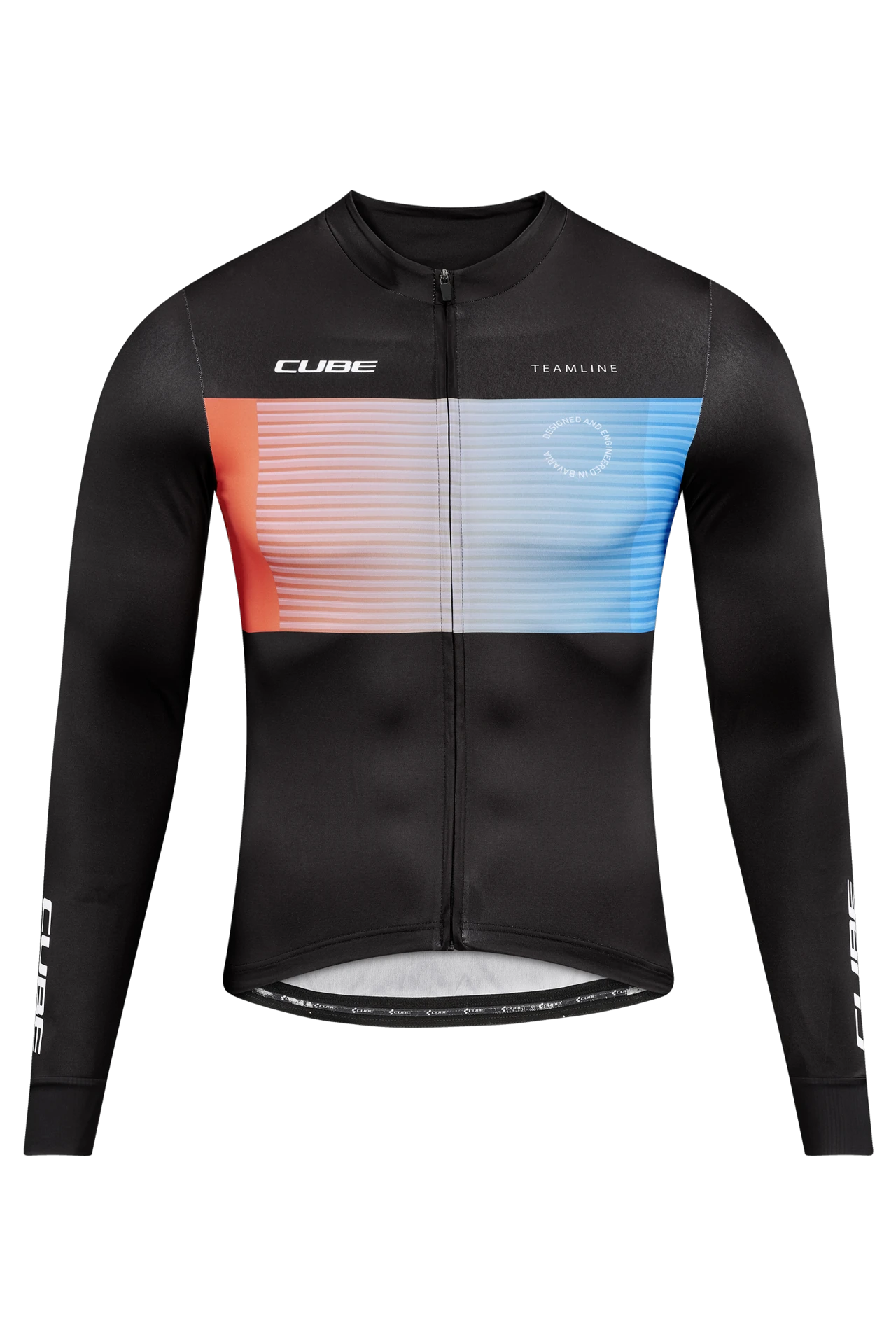 1. BLUZA CUBE TEAMLINE L/S BLACK-BLUE-RED XXL