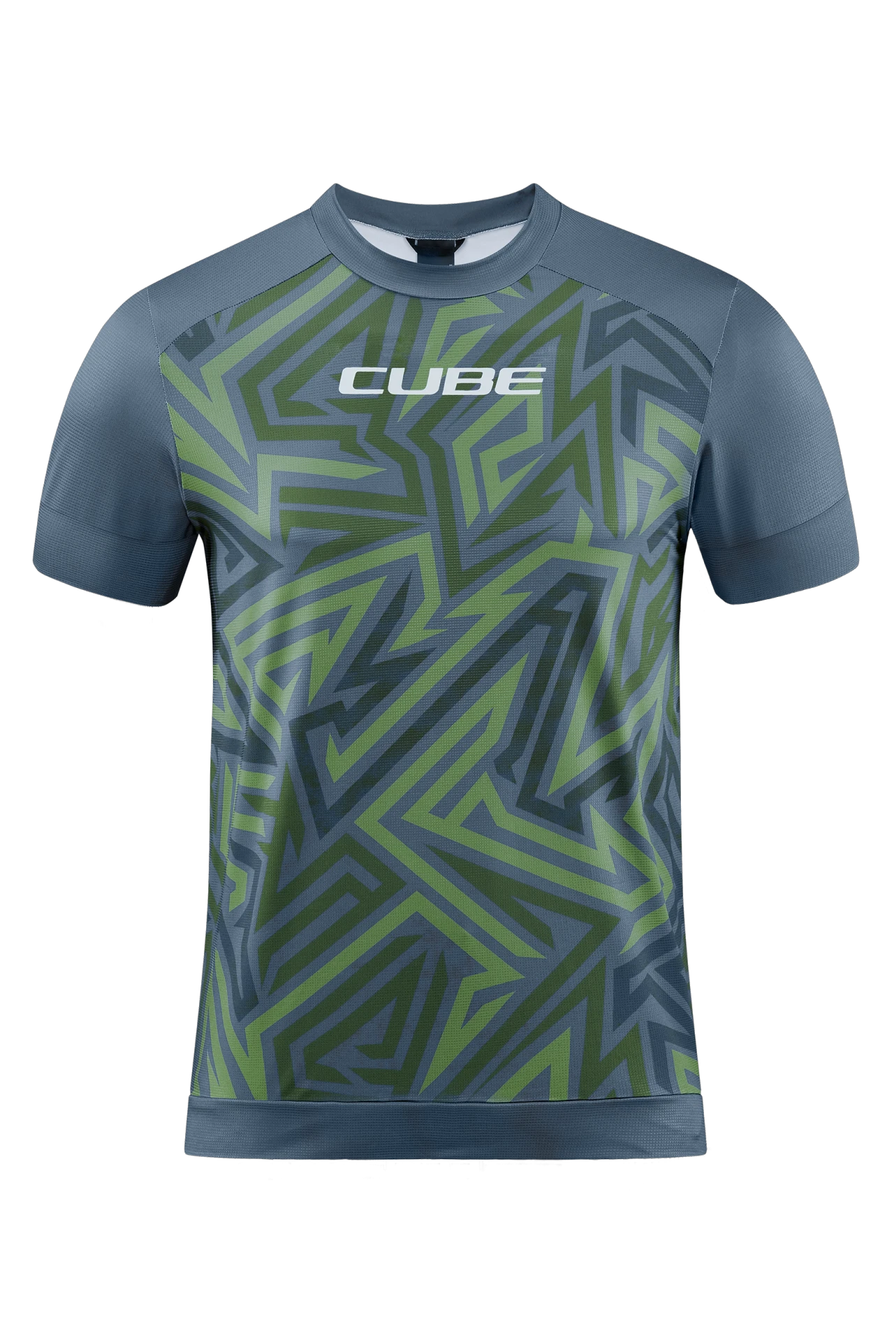 1. TRICOU CUBE ATX ROUND NECK TM S/S OLIVE GREY S