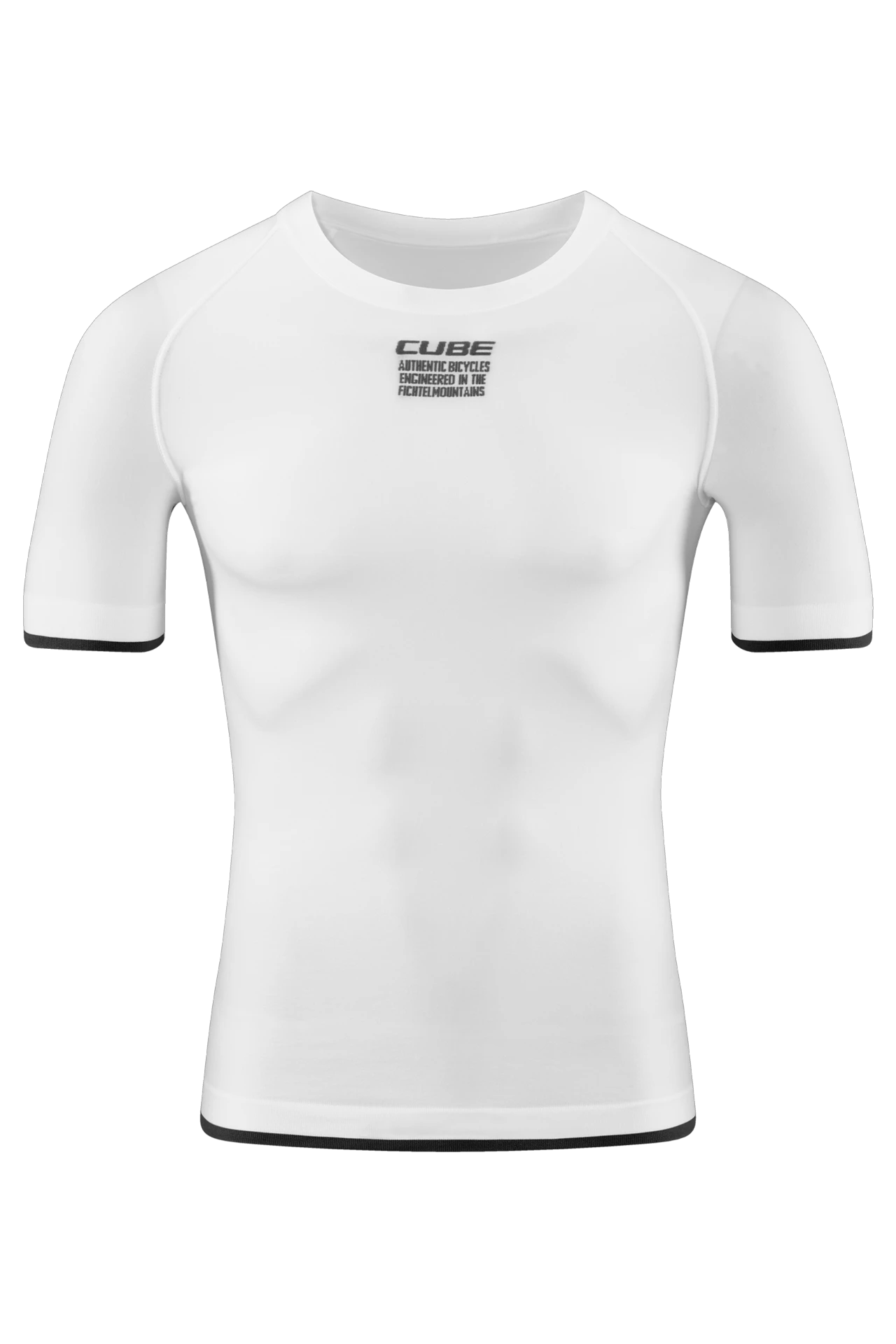1. TRICOU UNDER CUBE BASELAYER RACE BE COOL S/S WHITE M/L
