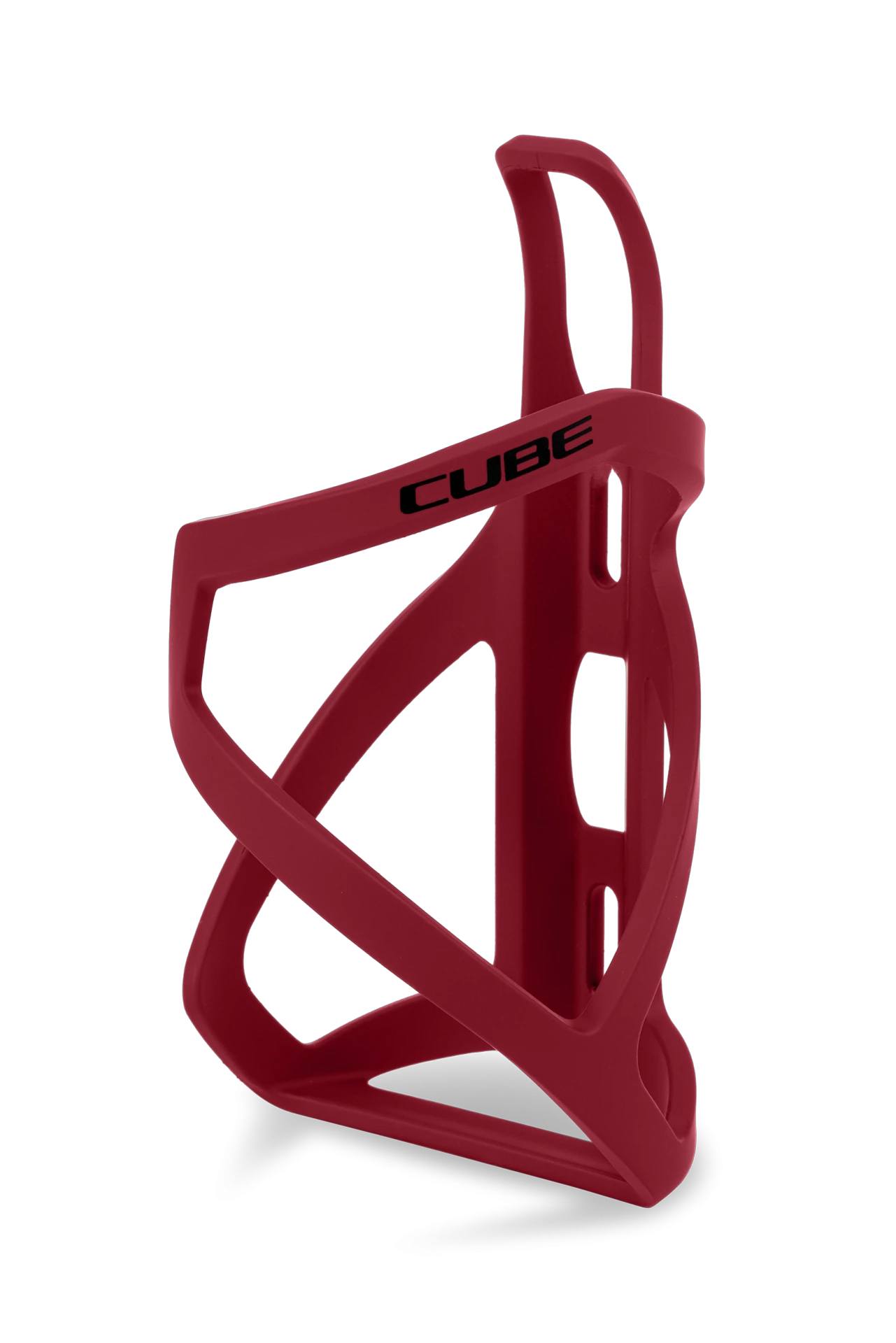 1. SUPORT BIDON CUBE HPP LEFT-HAND SIDECAGE Rosu-Negru Lucios