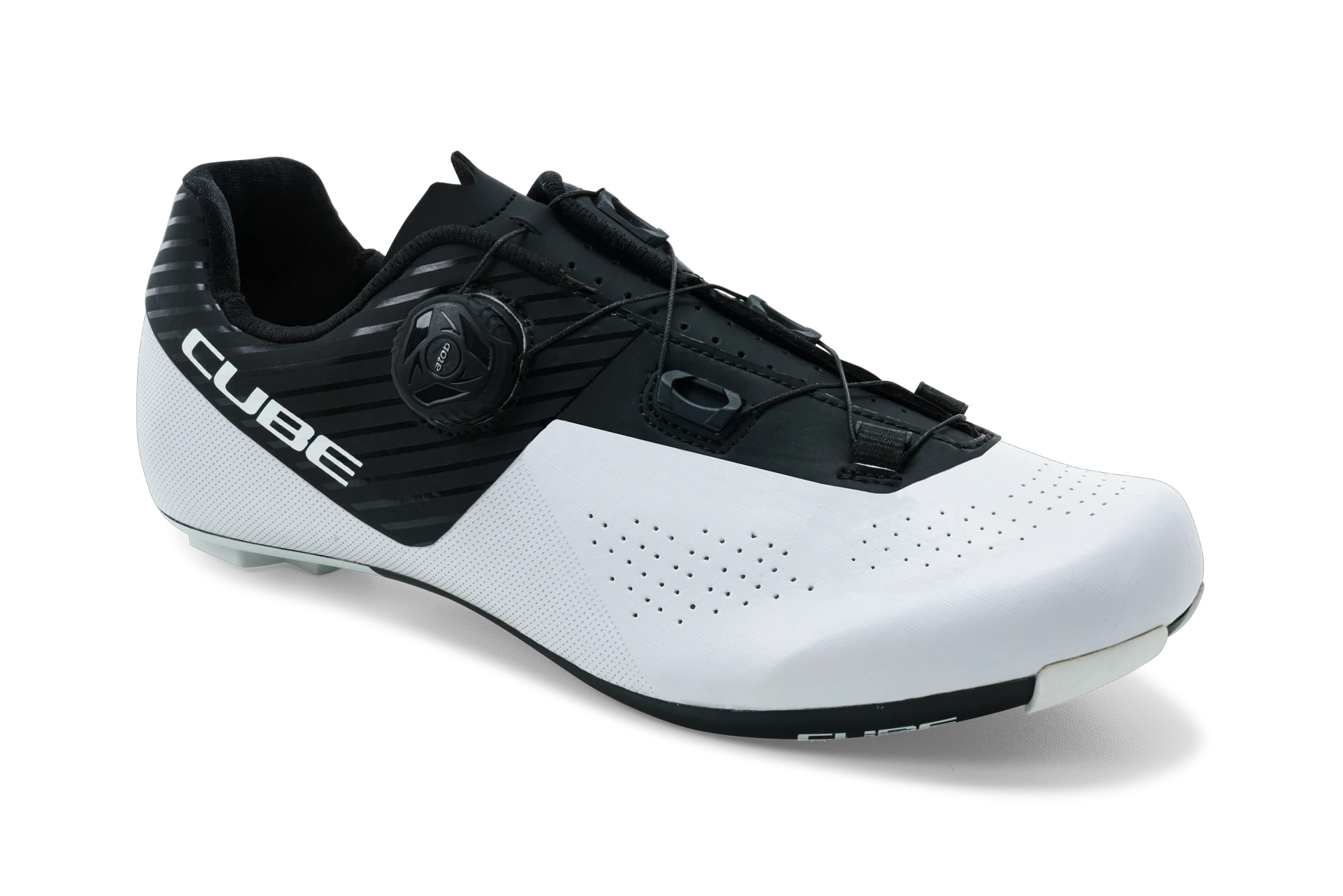 1. PANTOFI CICLISM CUBE SHOES RD SYDRIX PRO BLACK WHITE 47