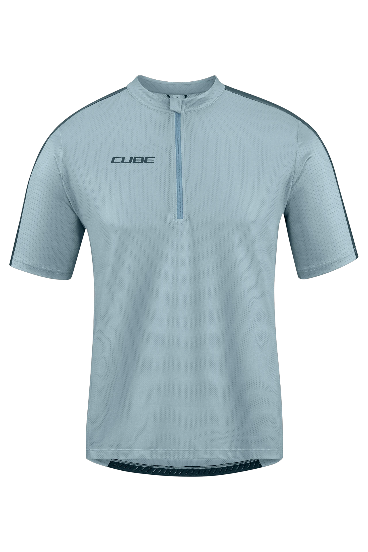 1. TRICOU CUBE ATX HALF ZIP CMPT S/S GREY M