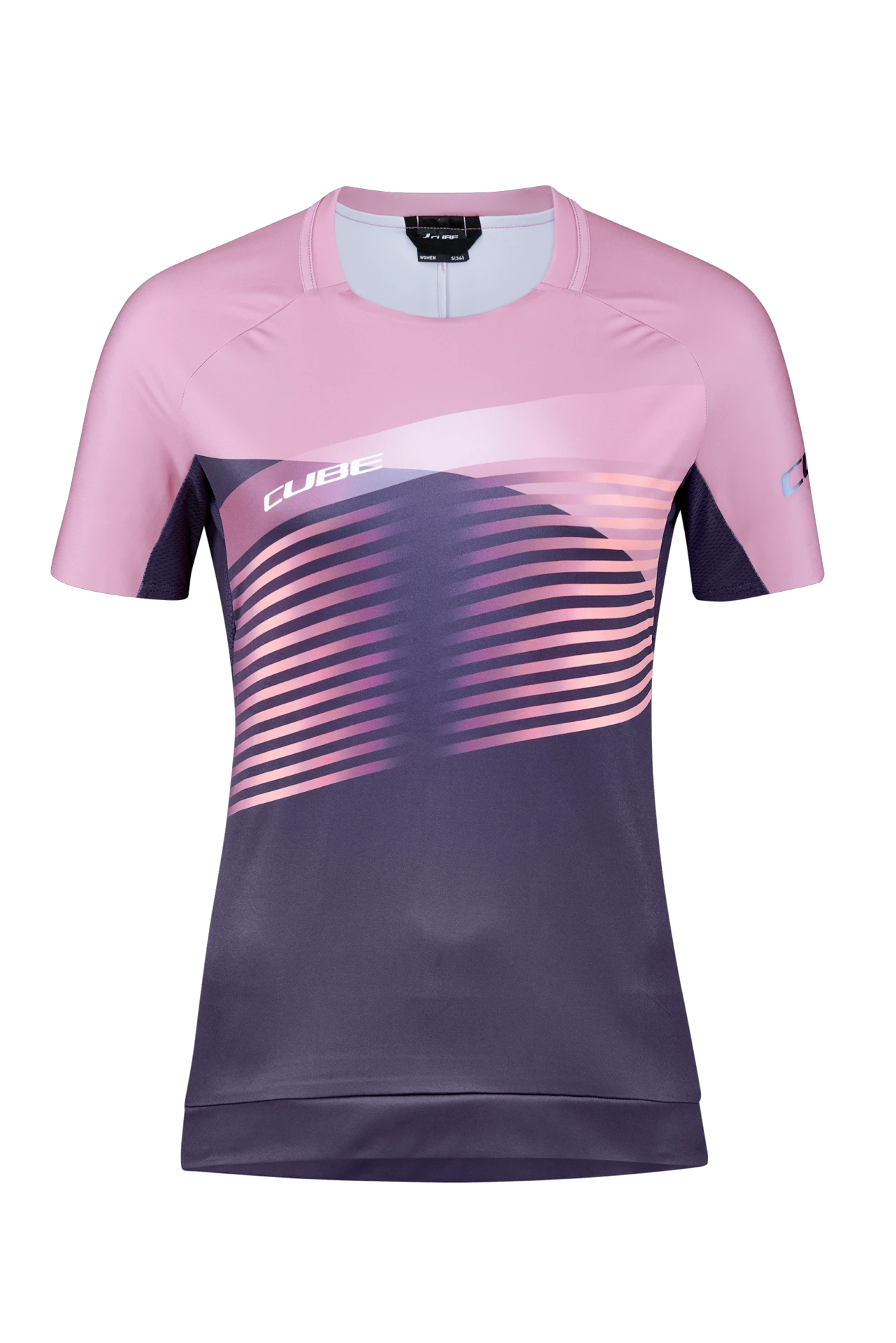 1. TRICOU CUBE TEAMLINE WS ROUNDNECK S/S VIOLET/ROSE M