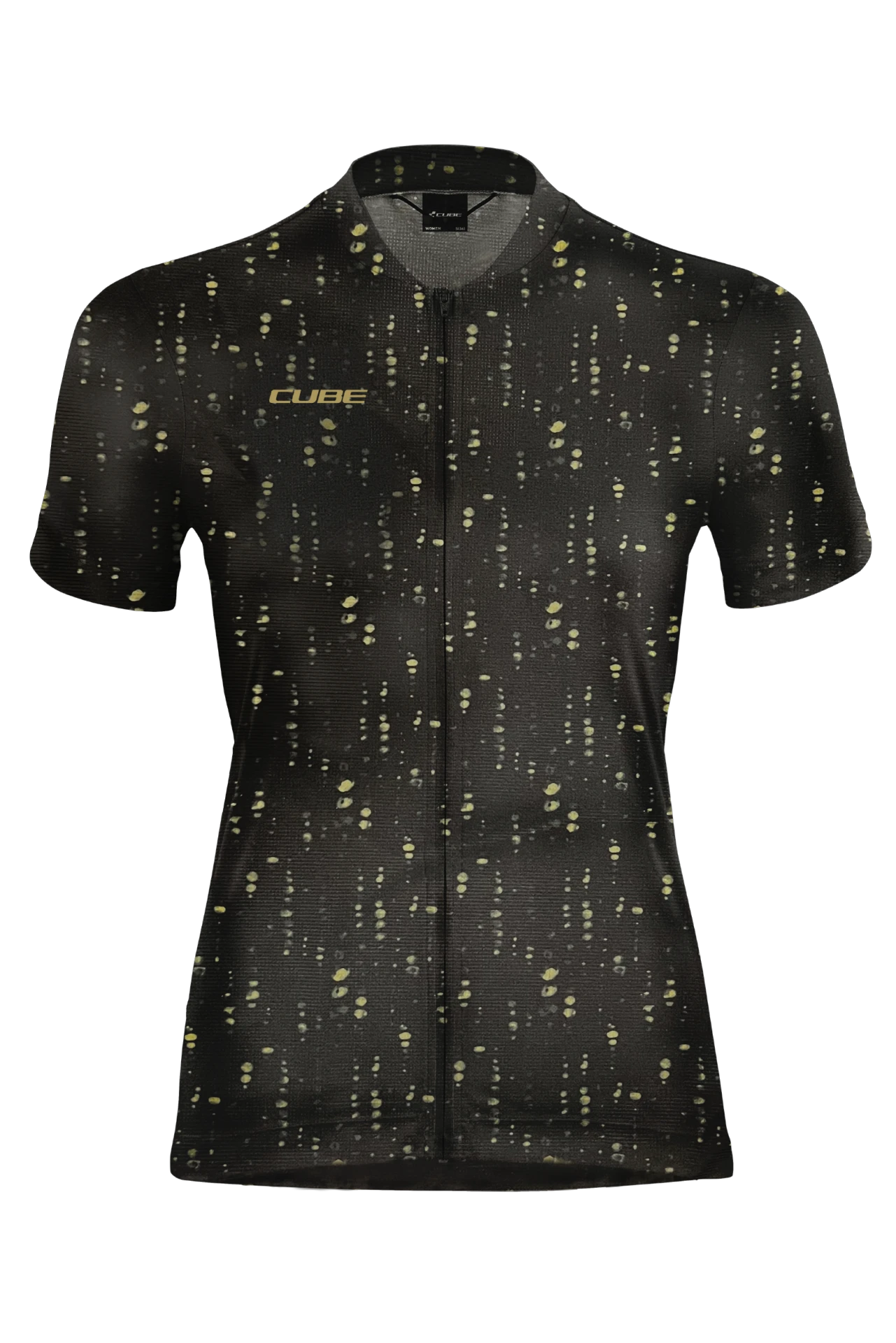 1. CUBE ATX WS JERSEY FULL ZIP CMPT S/S BLACK PATTERN M