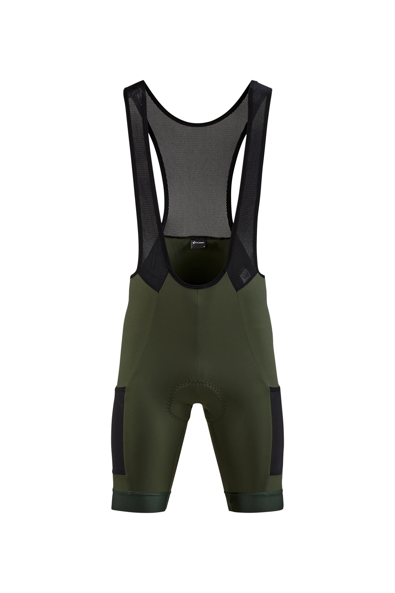 1. PANTALONI CUBE BLACKLINE BIB SHORTS CARGO OLIVE S