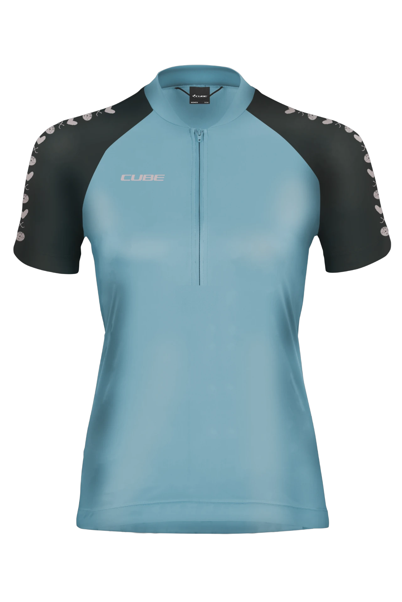 1. TRICOU CUBE ATX WS JERSEY FULL ZIP CMPT S/S BLUE M