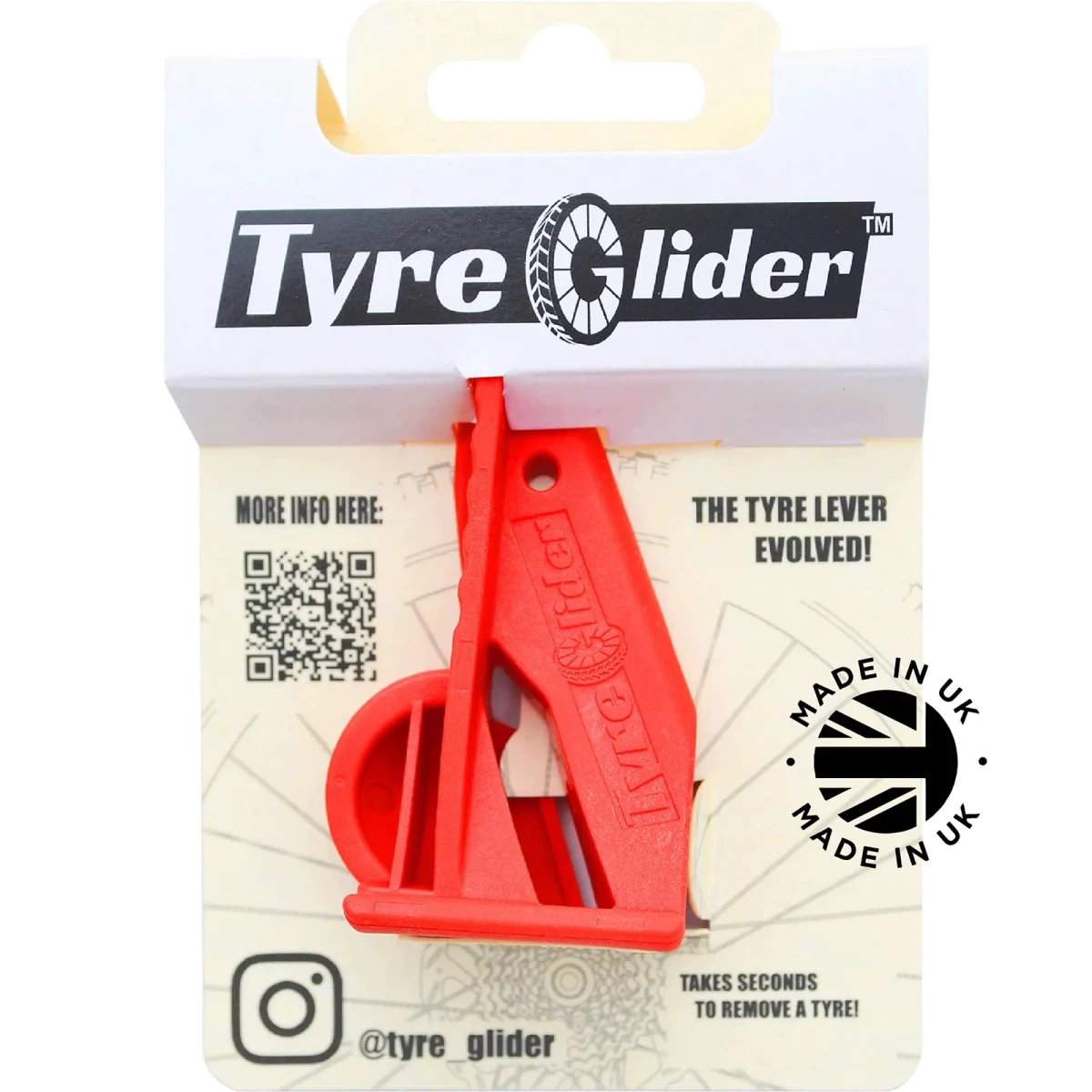 1. LEVIER TYRE GLIDER PENTRU ANVELOPE ROSU ROSU