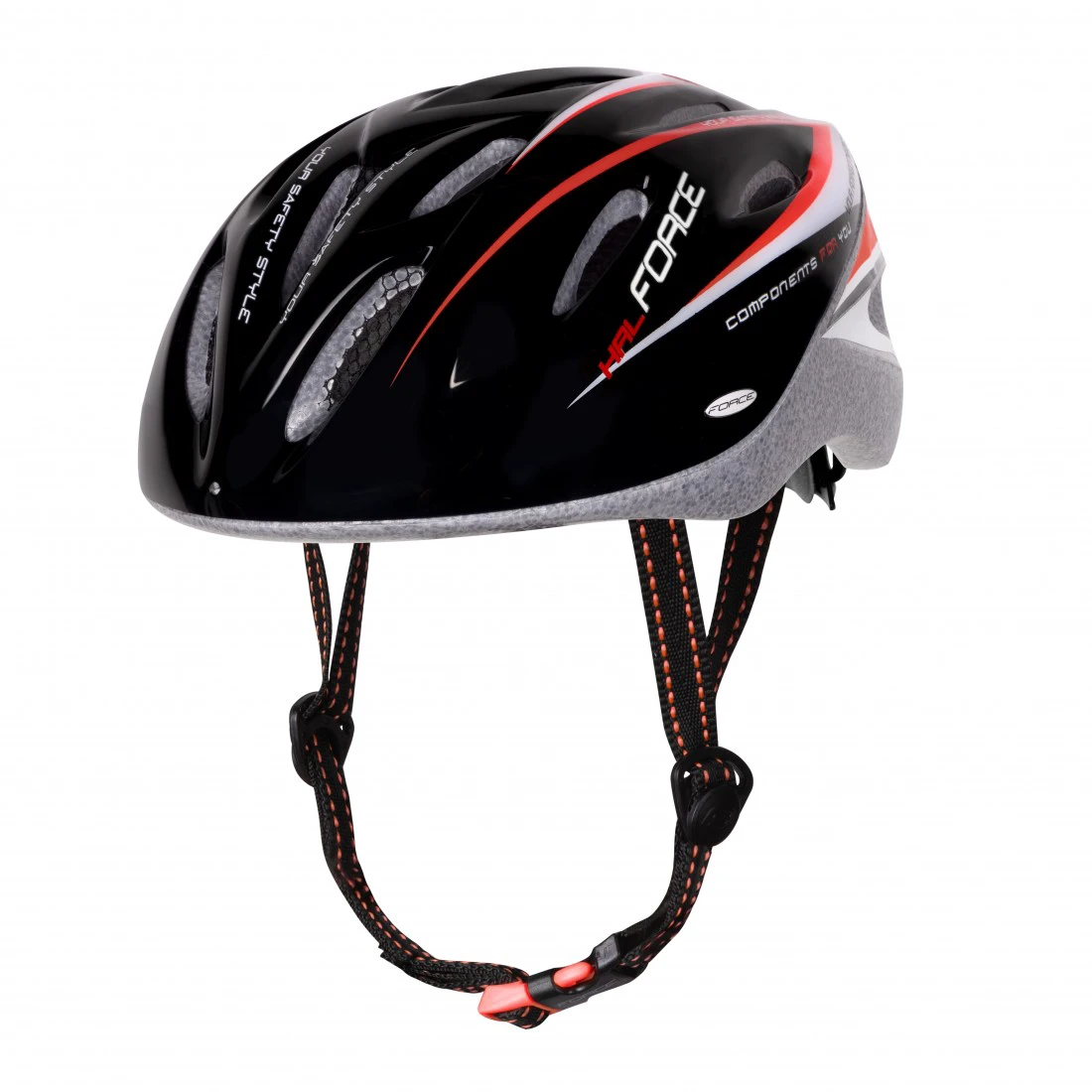 Casca Force Hal negru/rosu/alb XS-S (48-54 cm) - 116170