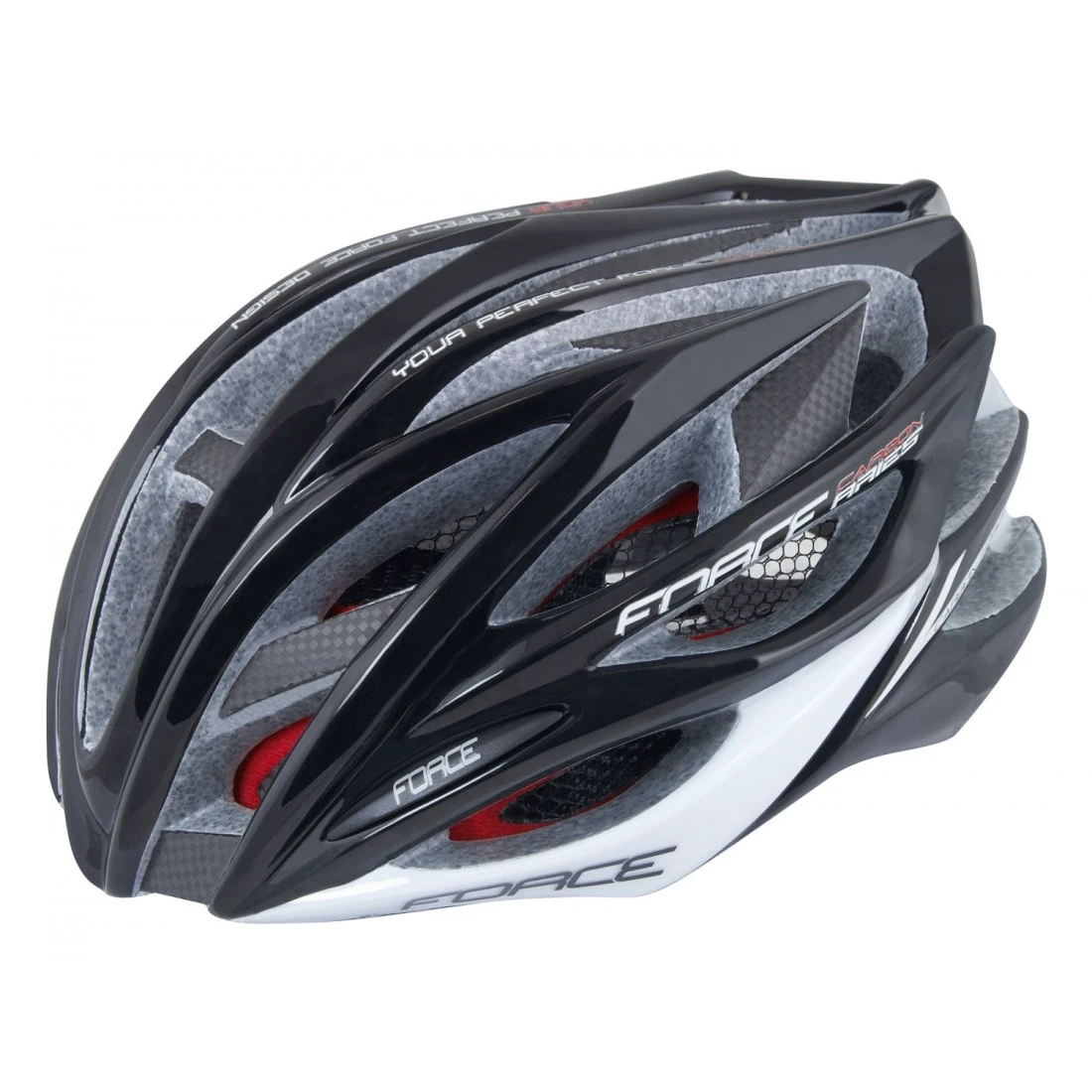 1. Casca Force Aries negru/gri L-XL (58-62 cm)
