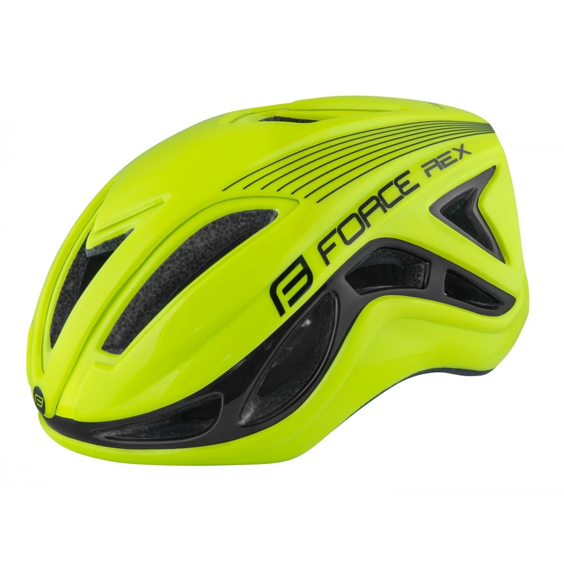 Casca Force Rex fluo/negru M-L (58-61 cm) - 119210