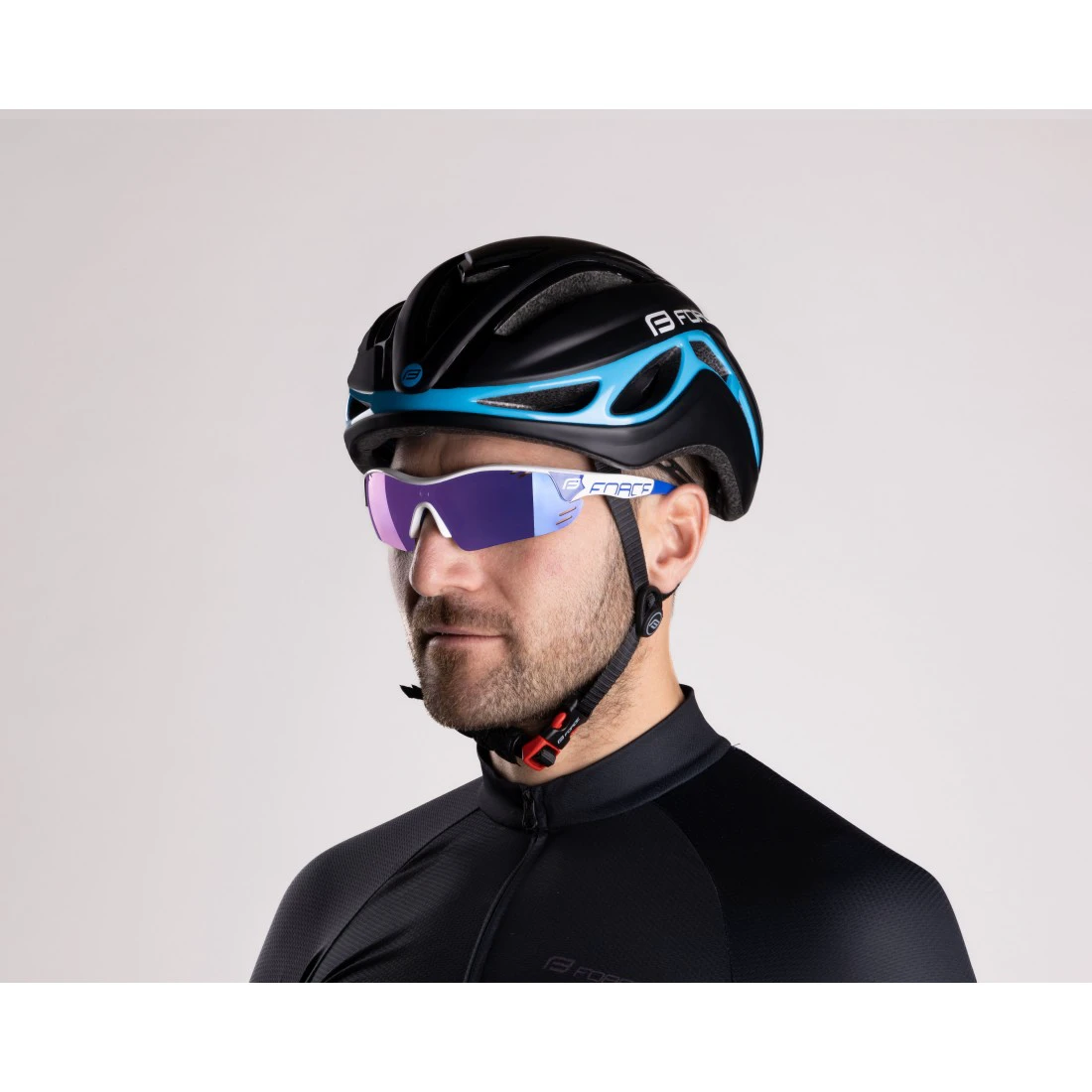 6. Casca Force Rex negru/albastru S-M (56-58 cm)