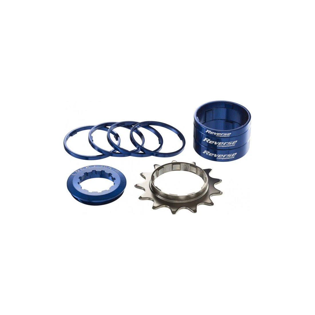 1. Kit single speed Reverse 13T albastru inchis
