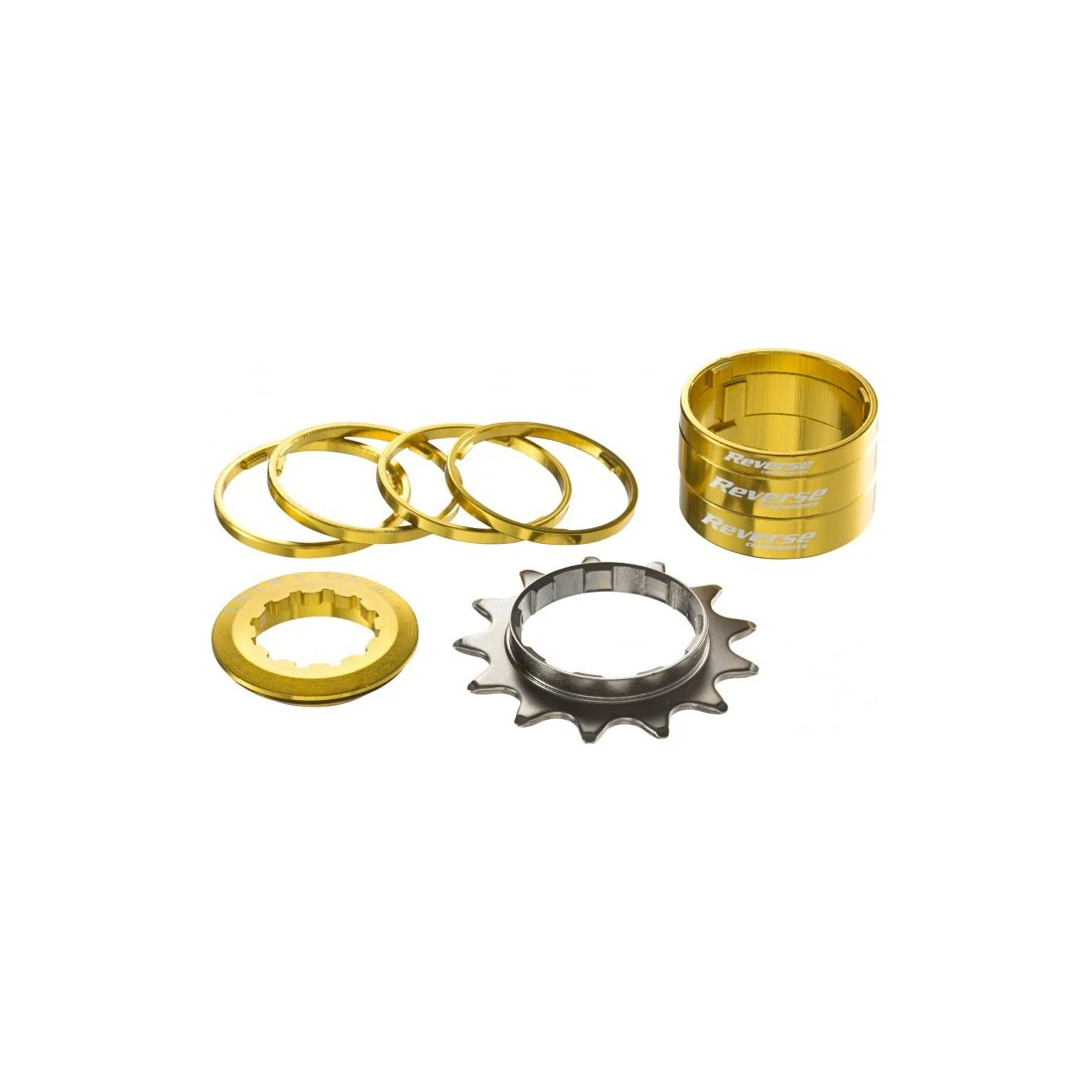 1. Kit single speed Reverse 13T auriu