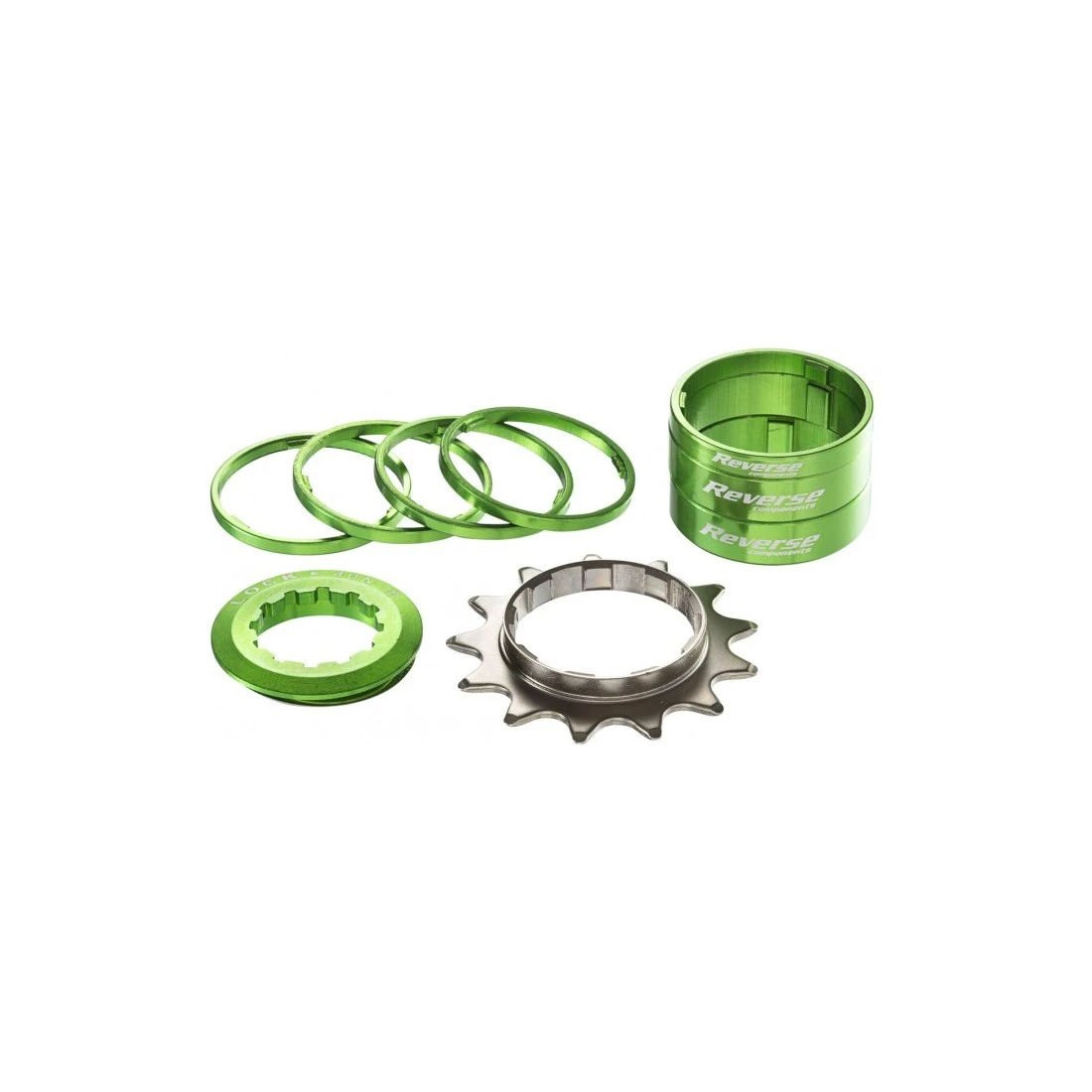 1. Kit single speed Reverse 13T verde