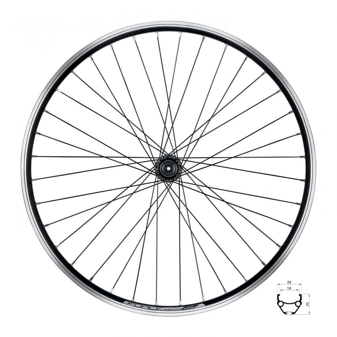 1. Roata spate 26 Force Classic 559x19
