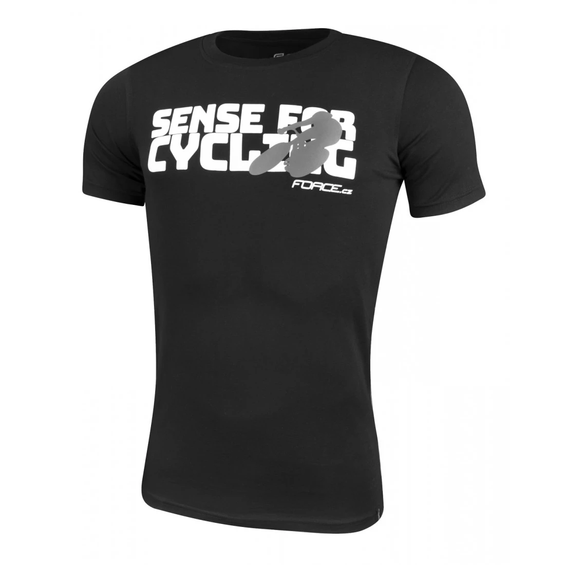 1. Tricou Force Sense negru print alb XL