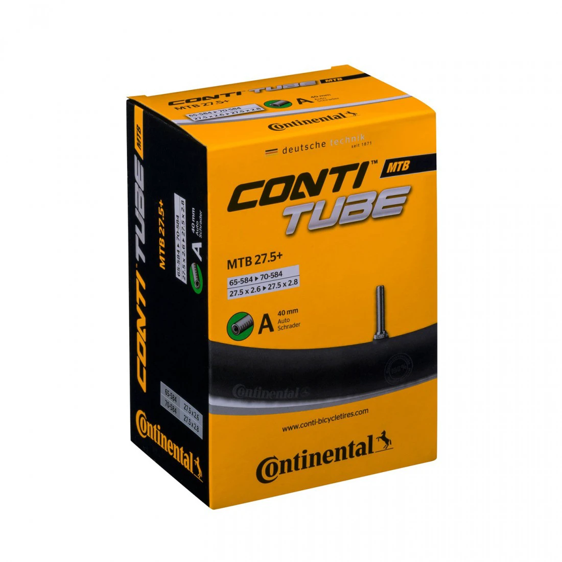 1. Camera bicicleta Continental MTB 27.5+ valva Auto A42 57/70-584 (27.5 * 2.6/2.8)