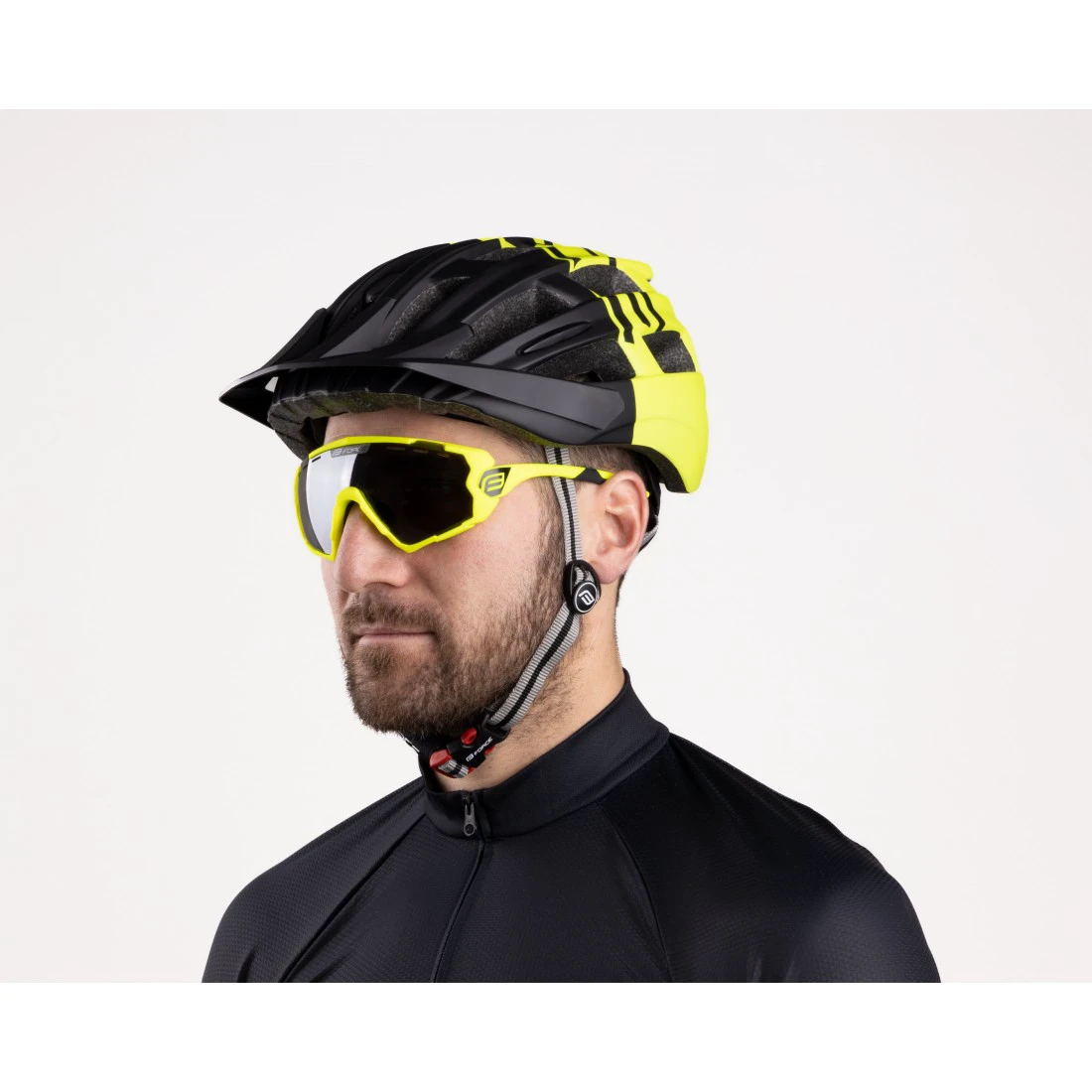 6. Casca Force Corella MTB negru/fluo L-XL (57-61 cm)