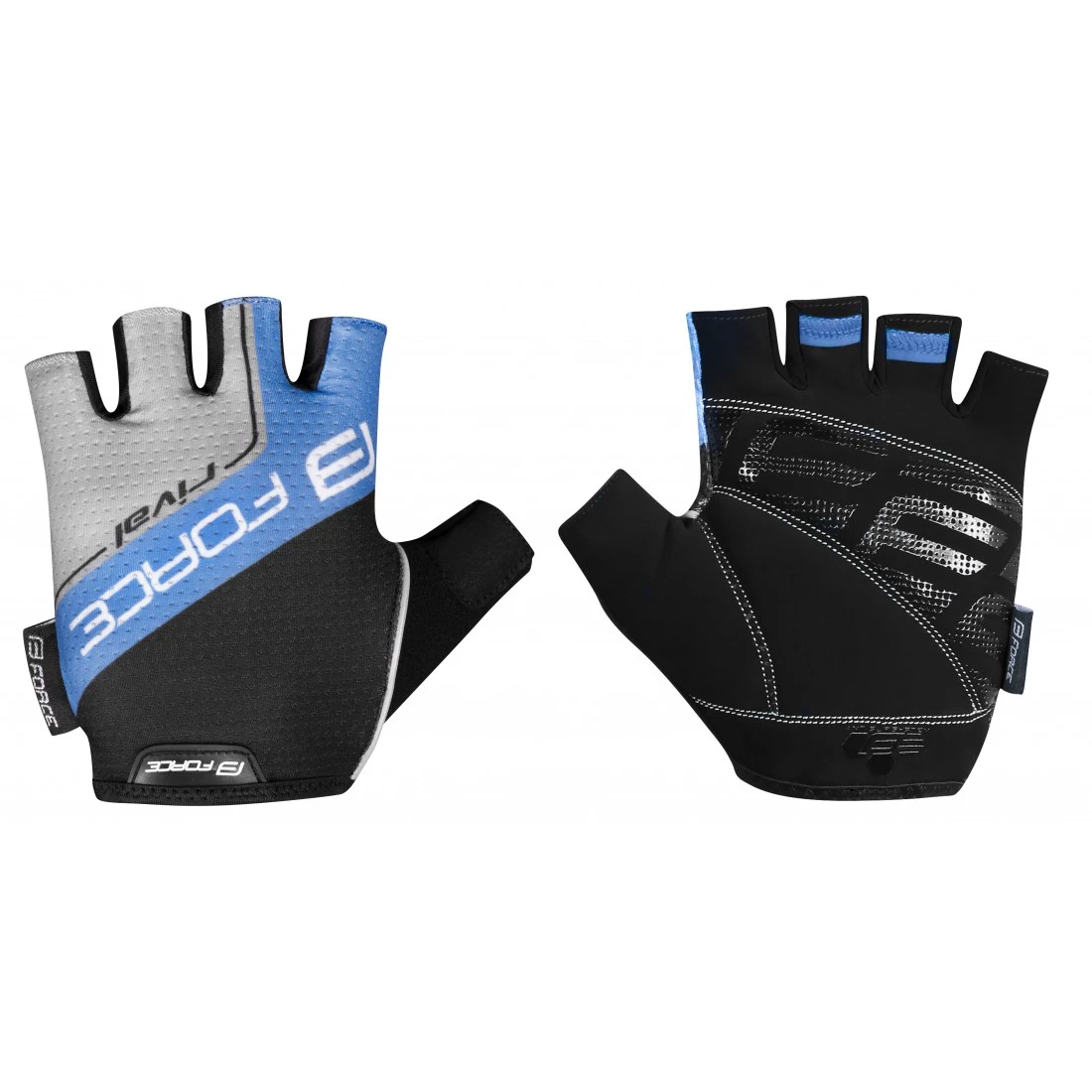 1. Manusi Force Rival Negru-Albastru S