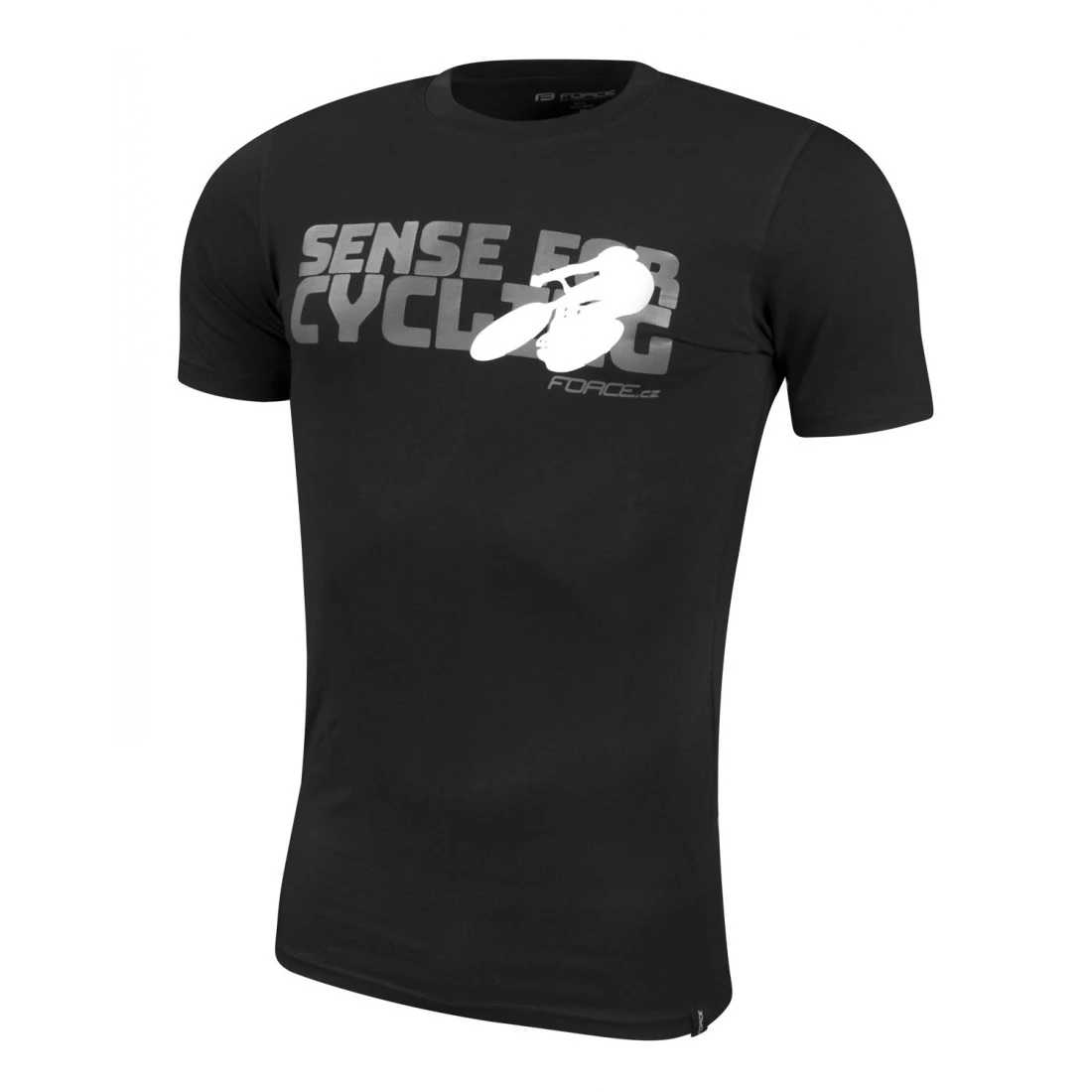 1. Tricou Force Sense negru print gri XS