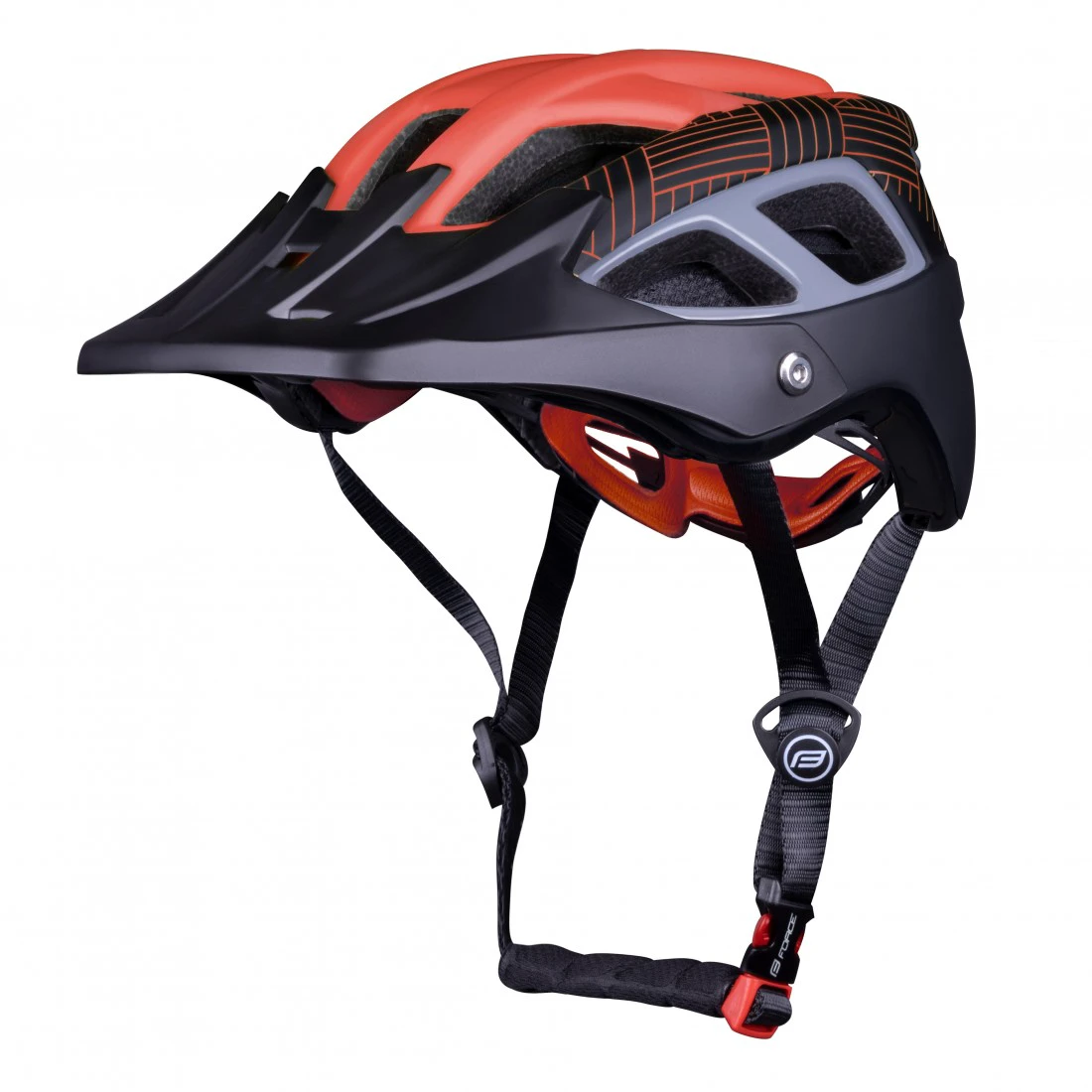 Casca Force Aves MTB E-bike, Rosu/Negru Mat L-XL (58-61 cm) - 119306