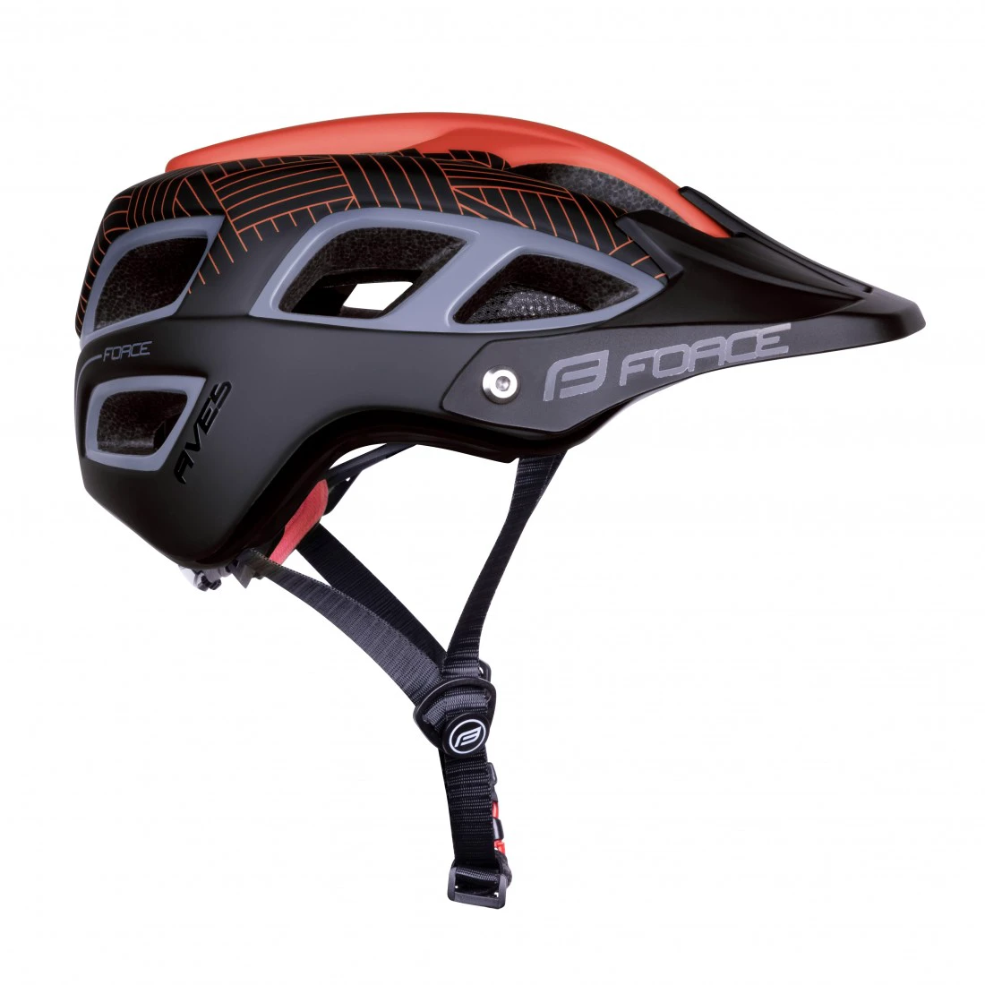 3. Casca Force Aves MTB E-bike, Rosu/Negru Mat L-XL (58-61 cm)