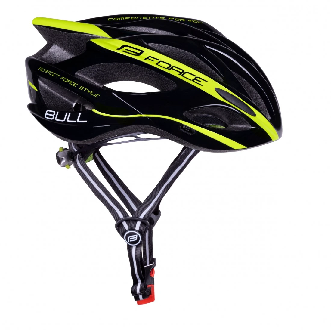 3. Casca Force Bull Negru/Fluo S-M (54-58 cm)