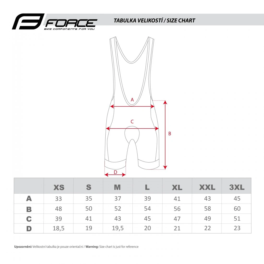 5. Pantaloni scurti cu bazon si bretele Force B51 negru/rosu XS