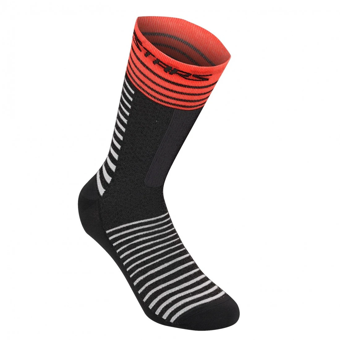 1. Sosete Alpinestars Drop Socks 19 Black Bright red L