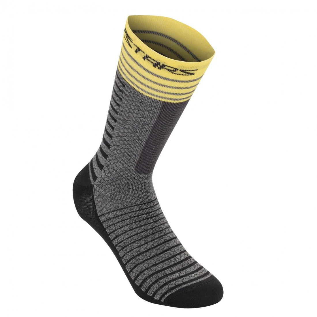 1. Sosete Alpinestars Drop Socks 19 Mid Gray/Yellow M