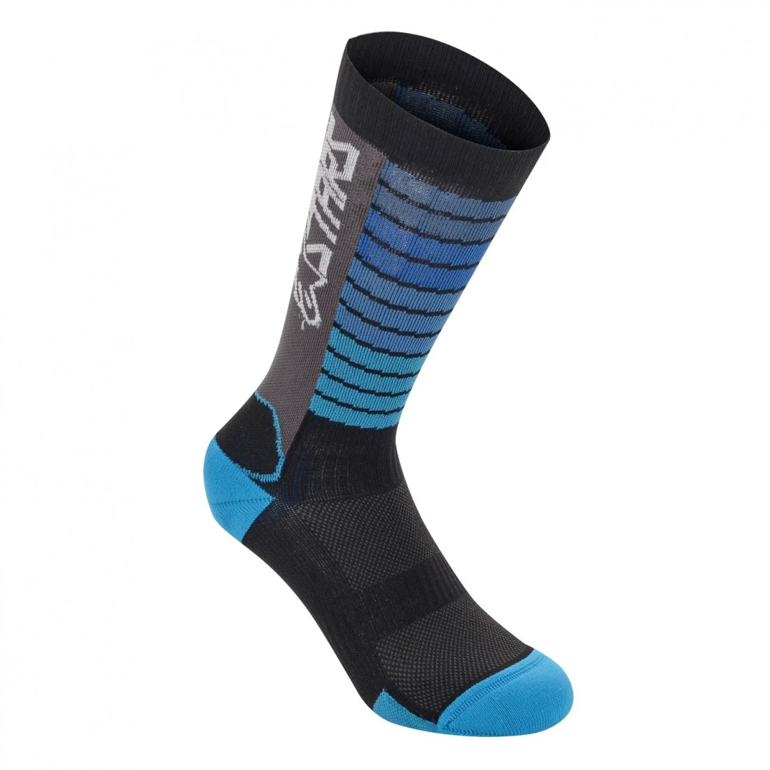1. Sosete Alpinestars Drop Socks 22 Black/Aqua L