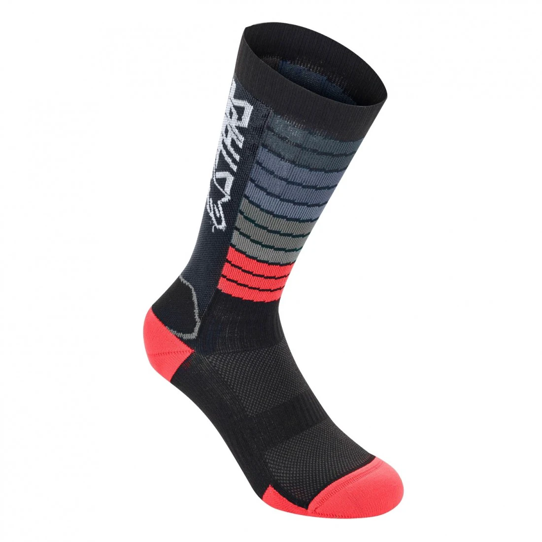 1. Sosete Alpinestars Drop Socks 22 Black/Bright Red M