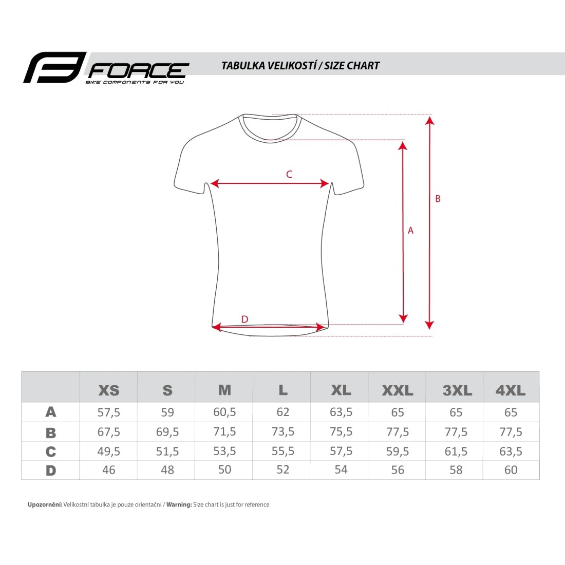 6. Tricou maneca scurta Force MTB Angle albastru/rosu XL