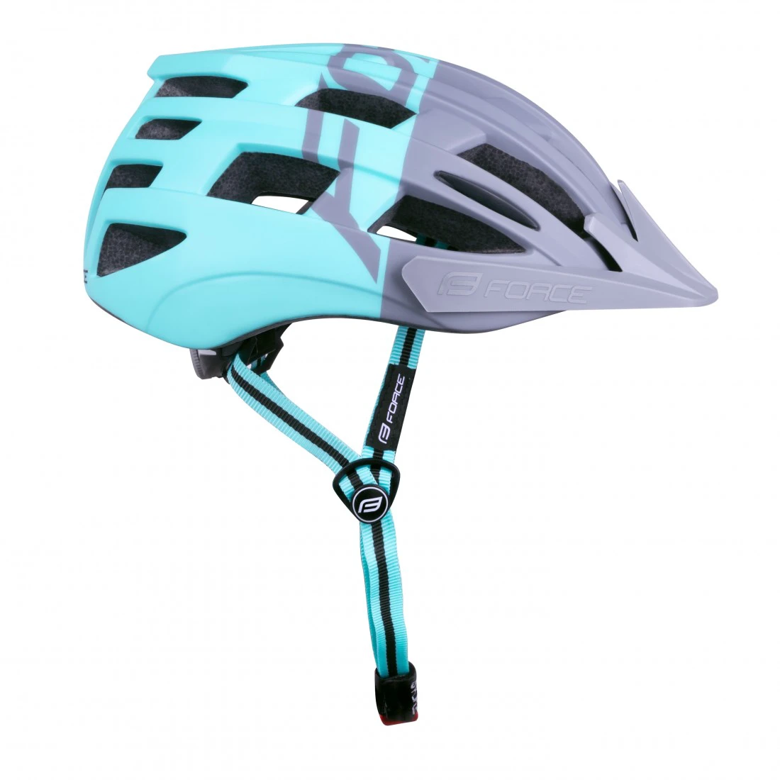 3. Casca Force Corella MTB gri/turcoaz L-XL (57-61 cm)