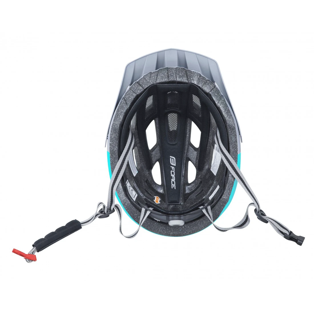 6. Casca Force Corella MTB gri/turcoaz L-XL (57-61 cm)