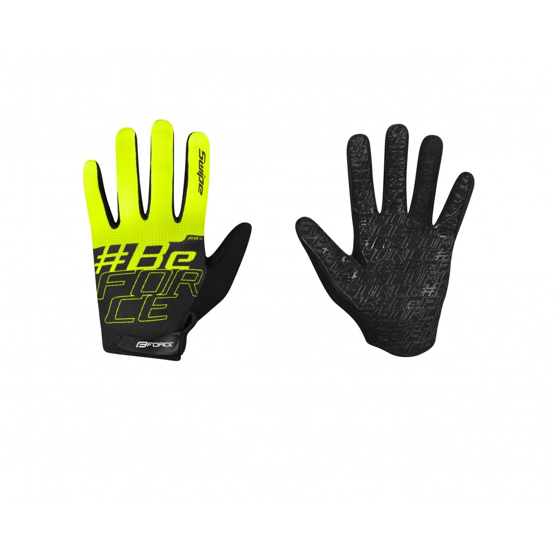 1. Manusi Force Kid MTB Swipe verde/negru XL