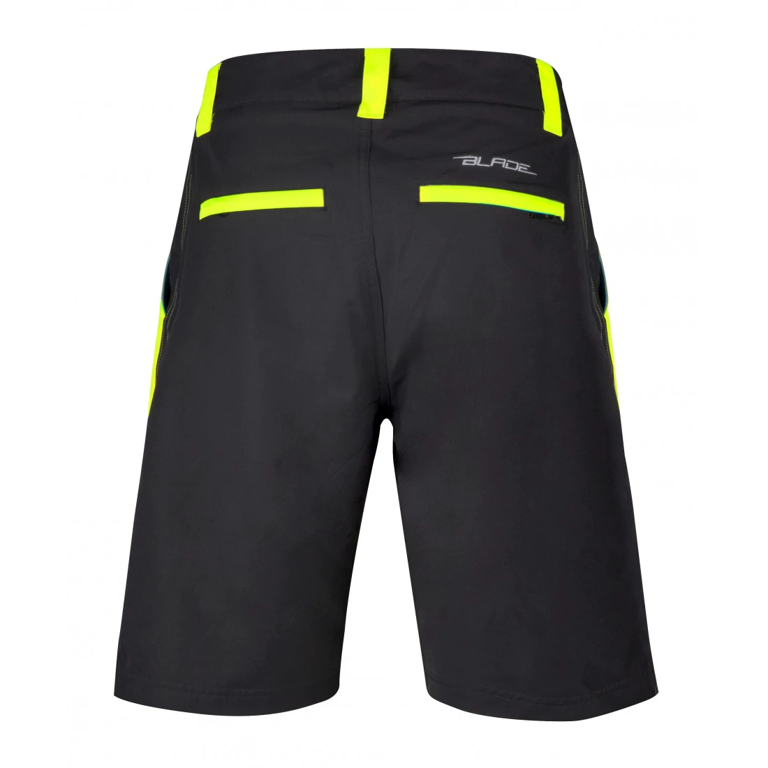 2. Pantaloni Force Blade MTB cu sub-pantaloni cu bazon Negru/Fluo XS