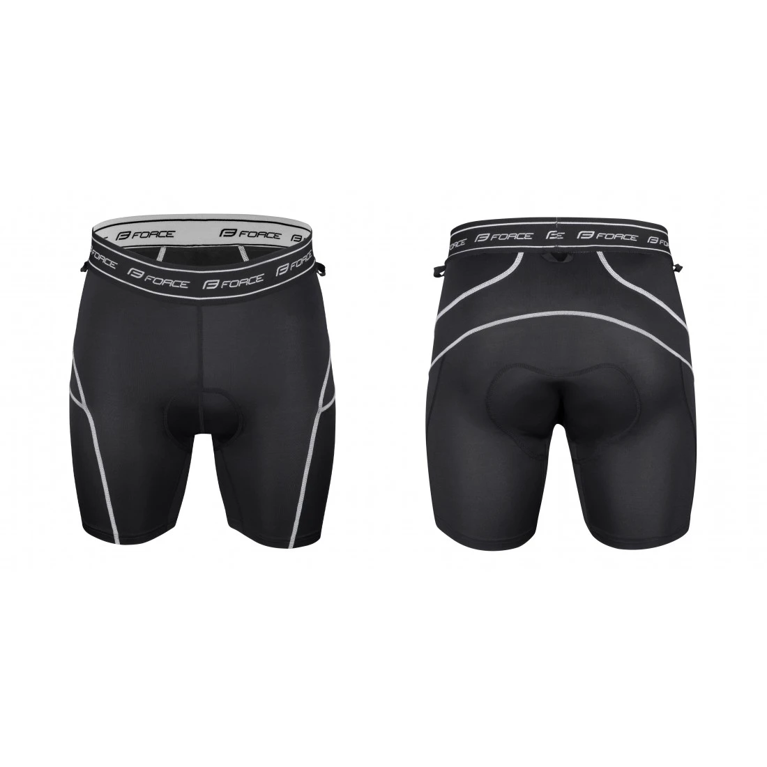 4. Pantaloni Force Blade MTB cu sub-pantaloni cu bazon Negru XS