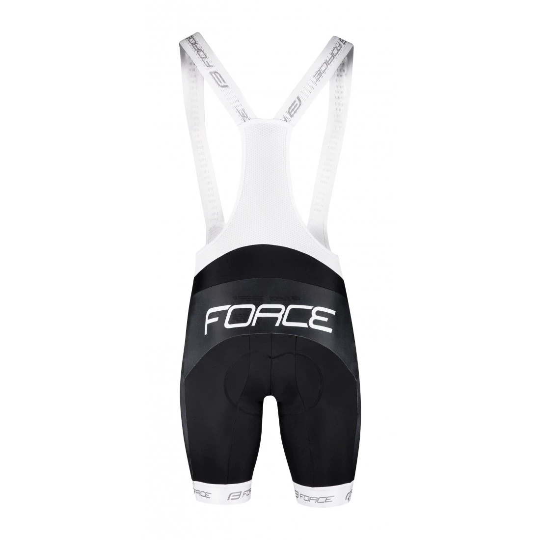 3. Pantaloni scurti cu bazon si bretele Force Team18 Negru/Alb XS