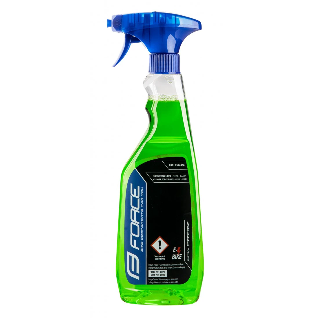 1. Solutie Curatare Force E-Bike Cu Pulverizator 0.75L Verde