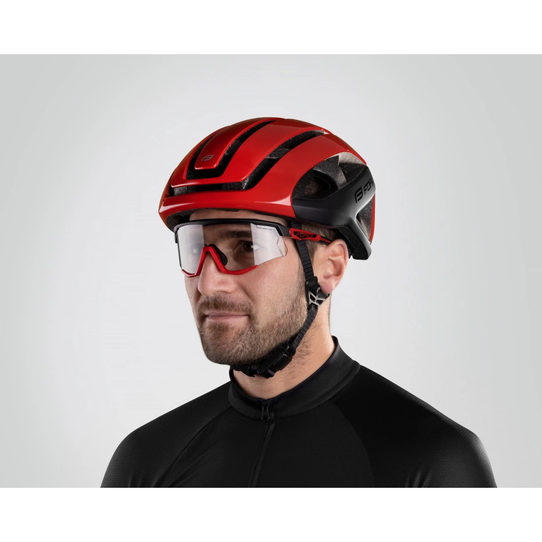 7. Casca Force NEO rosu/negru L-XL (58-62 cm)