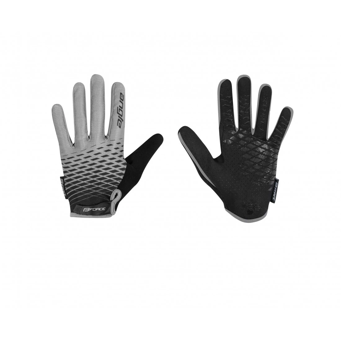 1. Manusi Force Kid MTB Angle, gri/negru L